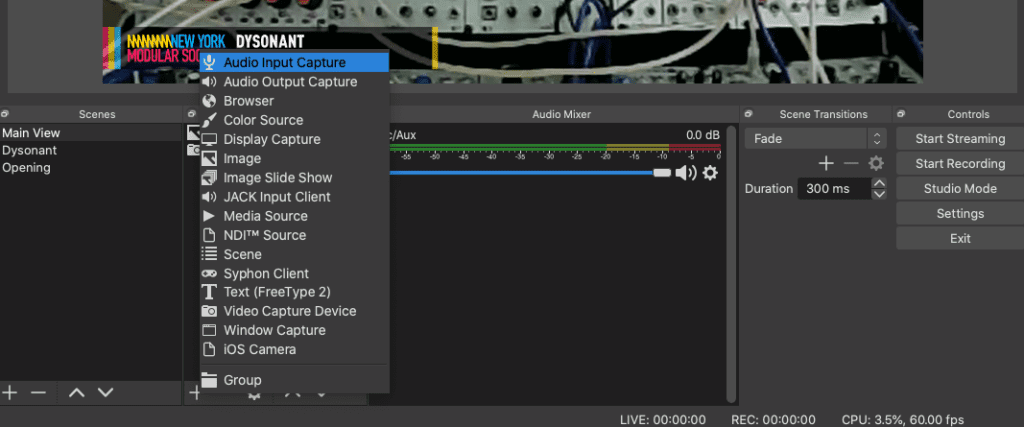 select audio source